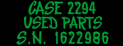 Case 2294 Parts for Sale